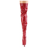 Rojo 18 cm ADORE-3000HWR Holograma botas altas overknee plataforma