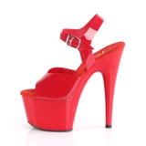 Rojo 18 cm ADORE-708N Zapatos Tacn Aguja Plataforma