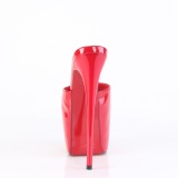 Rojo 18 cm JUBILANT-01 plataforma mules de tacn alto mujer