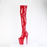 Rojo 20 cm FLAMINGO-3000 Botas Altas Plataforma