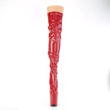 Rojo 20 cm FLAMINGO-3000HWR Holograma botas altas overknee plataforma