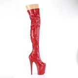 Rojo 20 cm FLAMINGO-3000HWR Holograma botas altas overknee plataforma