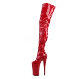 Rojo 25 cm BEYOND-4000 Botas Altas Plataforma