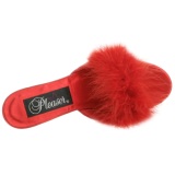 Rojo 8 cm AMOUR-03 Tacn plumas de marabu Mules Calzado