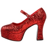 Rojo Brillo 11 cm MARYJANE-50G Plataforma Zapato Saln Mary Jane