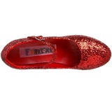 Rojo Brillo 11 cm MARYJANE-50G Plataforma Zapato Saln Mary Jane