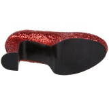 Rojo Brillo 11 cm MARYJANE-50G Plataforma Zapato Saln Mary Jane