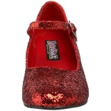 Rojo Brillo 5 cm SCHOOLGIRL-50G Zapato Saln Mary Jane