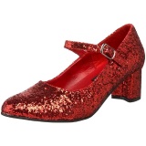 Rojo Brillo 5 cm SCHOOLGIRL-50G Zapato Saln Mary Jane