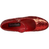 Rojo Brillo 5 cm SCHOOLGIRL-50G Zapato Saln Mary Jane