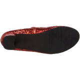 Rojo Brillo 5 cm SCHOOLGIRL-50G Zapato Saln Mary Jane