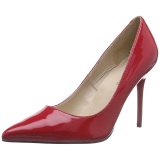 Rojo Charol 10 cm CLASSIQUE-20 zapatos puntiagudos tacn de aguja