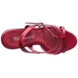 Rojo Charol 12 cm FLAIR-420 Sandalias Femininas Planos