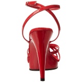 Rojo Charol 12 cm FLAIR-436 Tacn Alto para Hombres