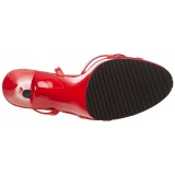 Rojo Charol 12 cm FLAIR-436 Tacn Alto para Hombres