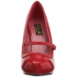 Rojo Charol 12 cm retro vintage CUTIEPIE-02 zapatos mary jane con plataforma escondida