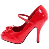 Rojo Charol 12 cm retro vintage CUTIEPIE-08 Plataforma Zapatos de Saln