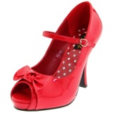 Rojo Charol 12 cm retro vintage CUTIEPIE-08 Plataforma Zapatos de Saln