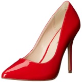 Rojo Charol 13 cm AMUSE-20 Stiletto zapatos tacn de aguja