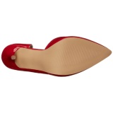 Rojo Charol 13 cm AMUSE-22 Zapato Saln Clasico para Mujer