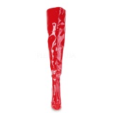 Rojo Charol 13 cm COURTLY-3012 botas altas pleaser