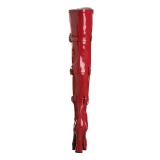 Rojo Charol 13 cm ELECTRA-3028 over knee botas altas con tacn