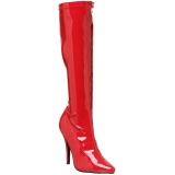 Rojo Charol 13 cm SEDUCE-2000 Botas de mujer para Hombres