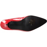 Rojo Charol 13 cm SEDUCE-420 Zapatos de Saln para Hombres