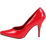 Rojo Charol 13 cm SEDUCE-420 zapatos de saln puntiagudos