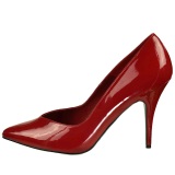 Rojo Charol 13 cm SEDUCE-420V zapatos de saln puntiagudos