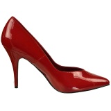 Rojo Charol 13 cm SEDUCE-420V zapatos de saln puntiagudos