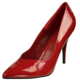 Rojo Charol 13 cm SEDUCE-420V zapatos de saln puntiagudos