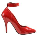 Rojo Charol 13 cm SEDUCE-431 Zapato de Stiletto para Hombres