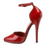 Rojo Charol 15 cm DOMINA-402 Zapatos de Saln para Hombres