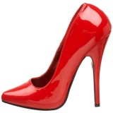 Rojo Charol 15 cm DOMINA-420 Zapatos de Saln para Hombres