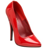 Rojo Charol 15 cm DOMINA-420 Zapatos de Saln para Hombres