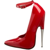 Rojo Charol 15 cm SCREAM-12 Stiletto Zapatos Tacn de Aguja