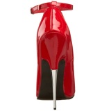 Rojo Charol 15 cm SCREAM-12 Stiletto Zapatos Tacn de Aguja