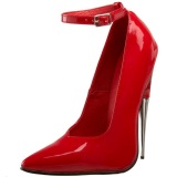 Rojo Charol 15 cm SCREAM-12 Stiletto Zapatos Tacn de Aguja