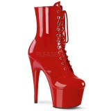 Rojo Charol 18 cm ADORE-1020 botines mujer con plataforma