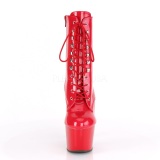 Rojo Charol 18 cm ADORE-1020 botines mujer con plataforma