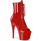 Rojo Charol 18 cm ADORE-1021 botines con suela plataforma mujer