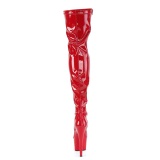 Rojo Charol 18 cm ADORE-3000 over knee botas altas con tacn