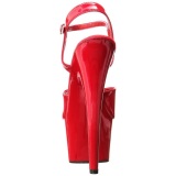 Rojo Charol 18 cm ADORE-709 Tacn Alto Plataforma