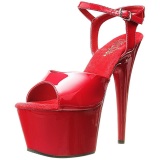 Rojo Charol 18 cm ADORE-709 Tacn Alto Plataforma