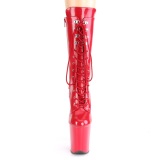 Rojo Charol 20 cm FLA-1050 botinhas tacones extremos plataforma