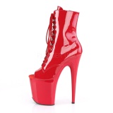 Rojo Charol 20 cm FLAMINGO-1021 botines con suela plataforma mujer