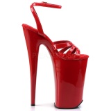 Rojo Charol 25,5 cm Pleaser BEYOND-012 Tacn Alto Plataforma