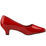 Rojo Charol 5 cm FAB-420W zapatos de saln tacn bajo