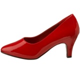 Rojo Charol 8 cm DIVINE-420W Zapatos de Saln para Hombres